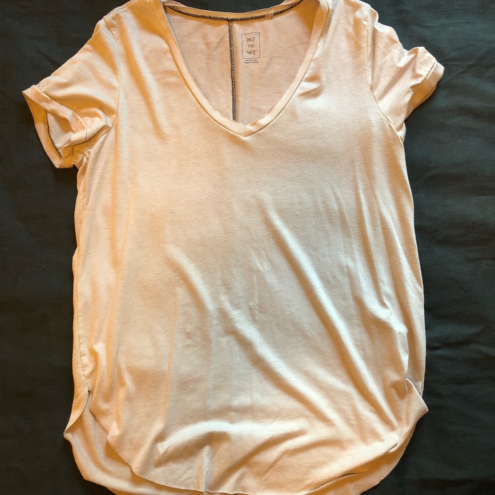 Me to We UO cream color tee - size medium